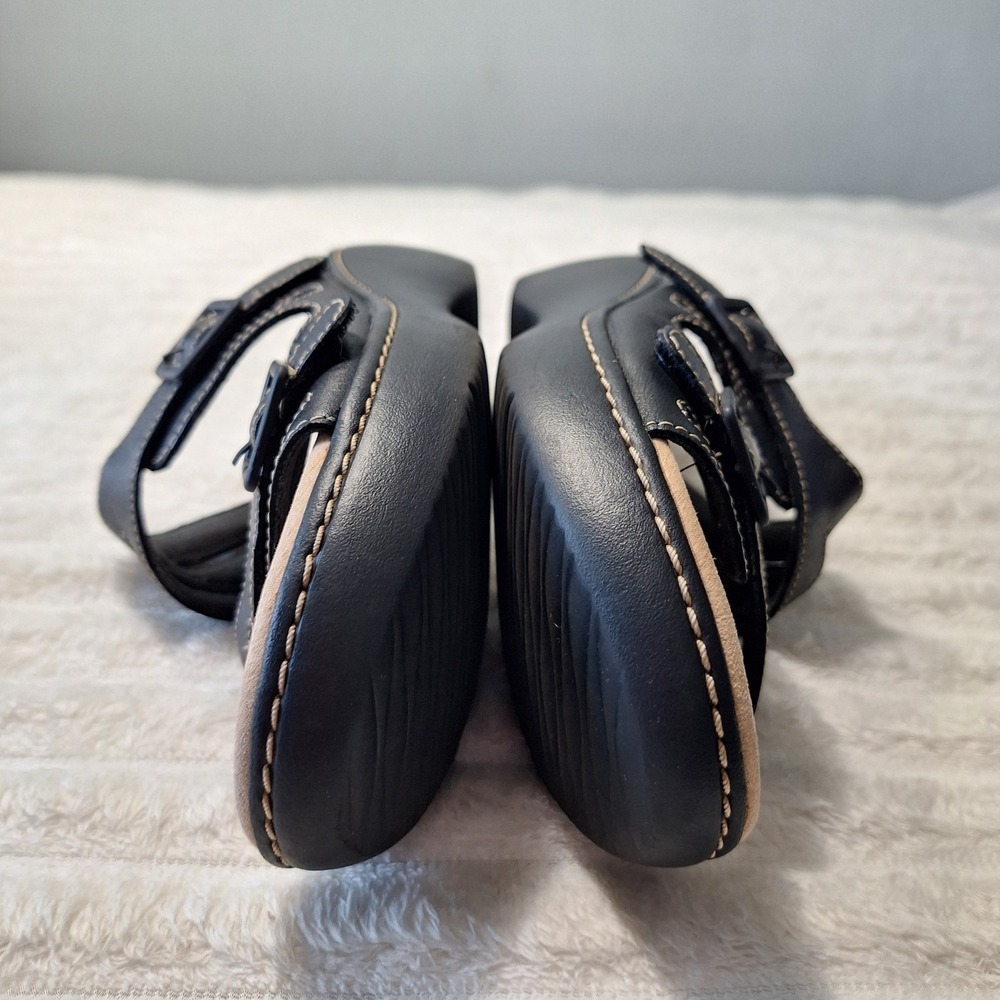 Clarks Collection Merliah Karli Sandals Womens 8 Black Slip On Adjustable... - Picture 8 of 12